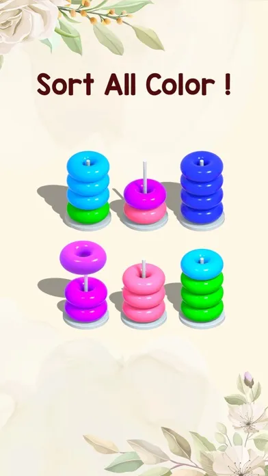 Color Hoop : Ring Sort ASMR 3D স্ক্রিনশট